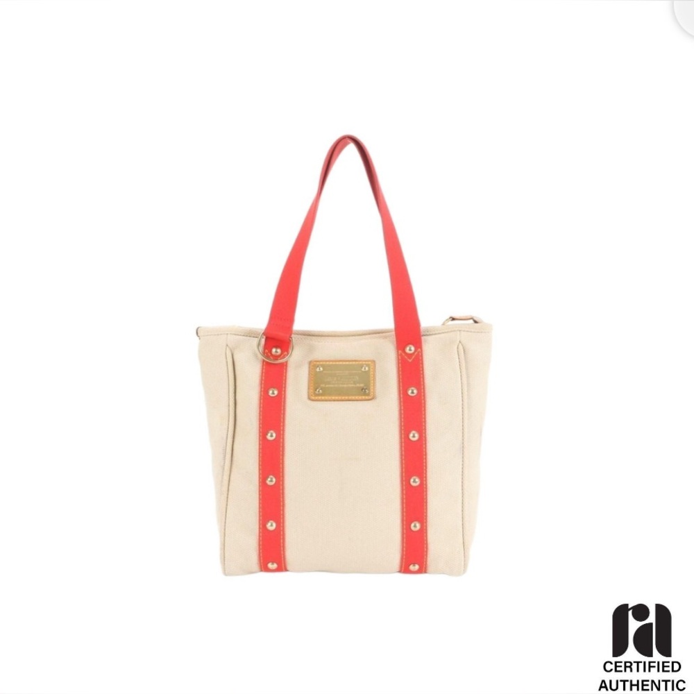 Limited Edition Antigua Cabas MM Canvas Tote with COA